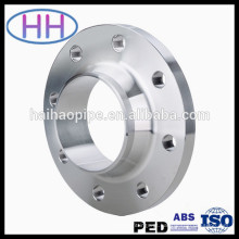 B16.5 aço inoxidável solda pescoço face plana flange com PED